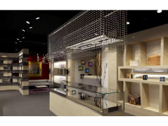山东展台设计搭建制作厂家济南展示柜工厂烤漆展柜公司珠宝柜台图2