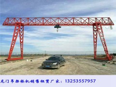山东泰安龙门吊租赁公司5吨单梁倒三角龙门吊价格图1